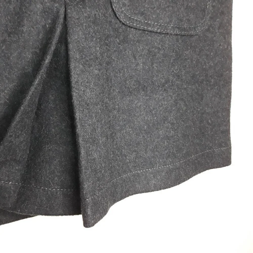 Virgin Wool Blend Mini Skirt Y2K